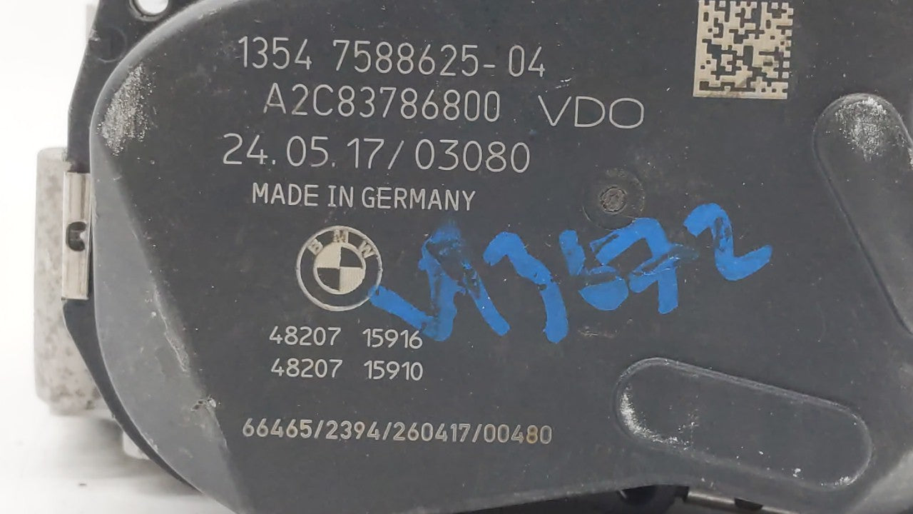 2012-2018 Bmw 320i Throttle Body P/N:A2C53355204 1354 7588625 Fits Fits 2012 2013 2014 2015 2016 2017 2018 OEM Used Auto Par