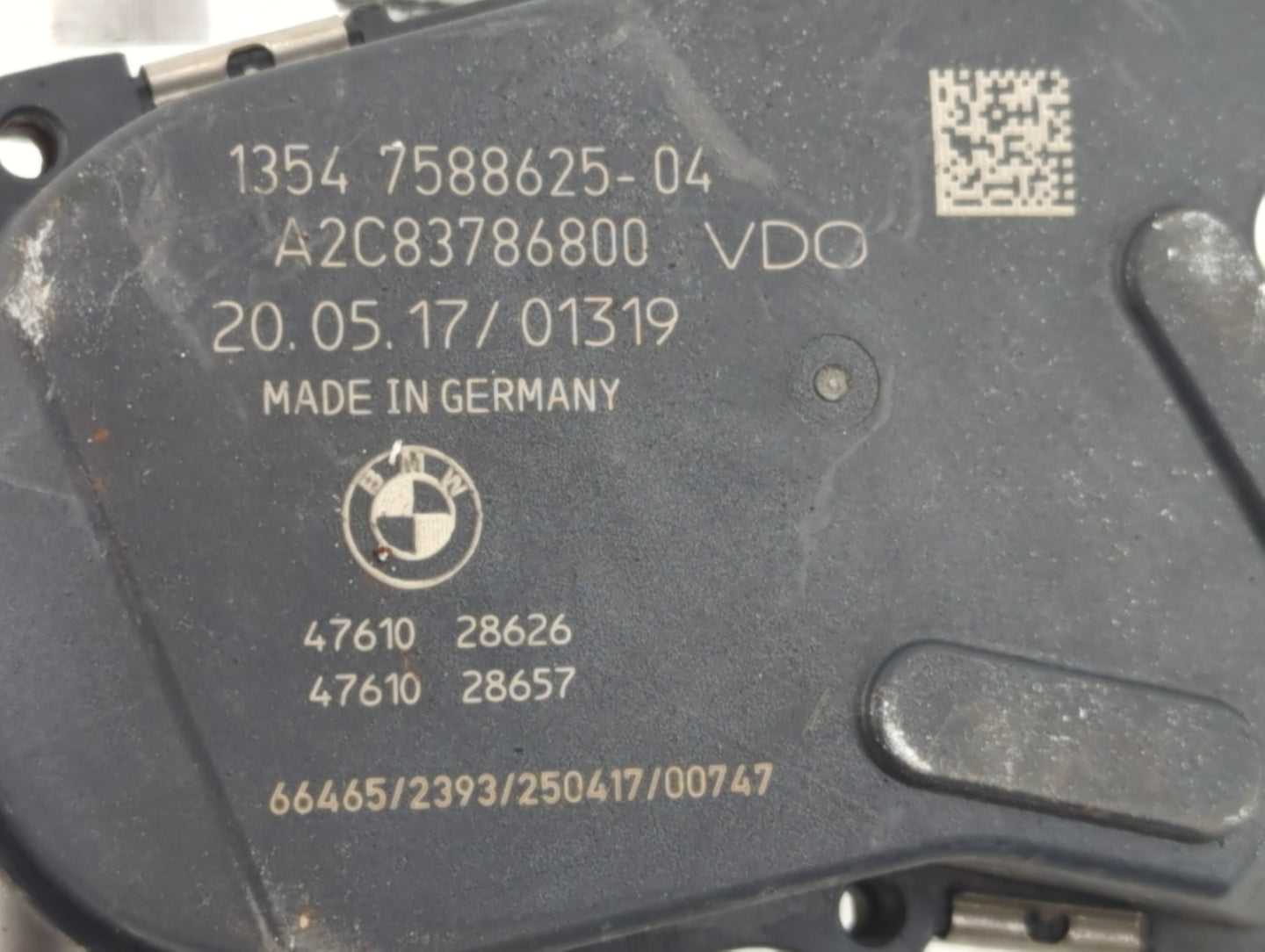 2012-2018 Bmw 320i Throttle Body P/N:A2C83786800 1354 7588625-04 Fits Fits 2012 2013 2014 2015 2016 2017 2018 OEM Used Auto 