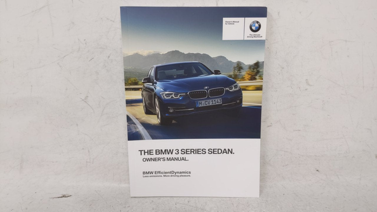 2017 Bmw 328i Owners Manual Book Guide OEM Used Auto Parts - Oemusedautoparts1.com