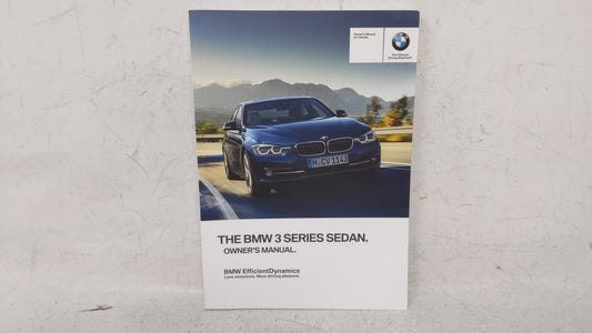 2017 Bmw 328i Owners Manual Book Guide OEM Used Auto Parts - Oemusedautoparts1.com