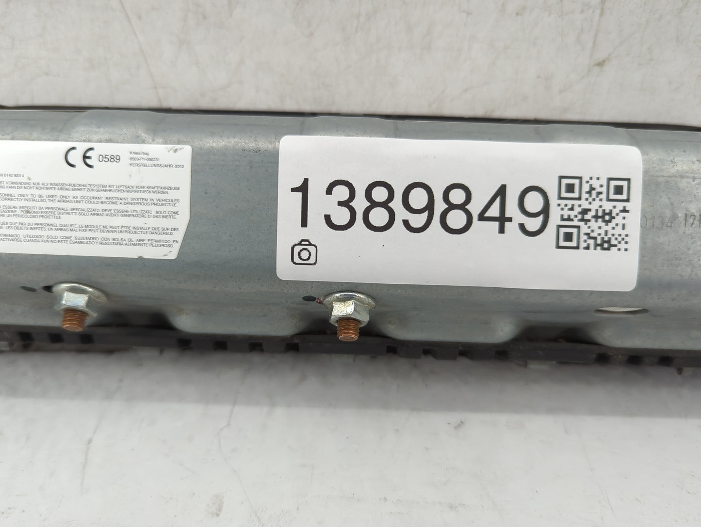 2012-2016 Bmw 328i Air Bag Passenger Right Knee OEM P/N:KU922865211 Fits Fits 2012 2013 2014 2015 2016 2017 2018 2019 2020 O