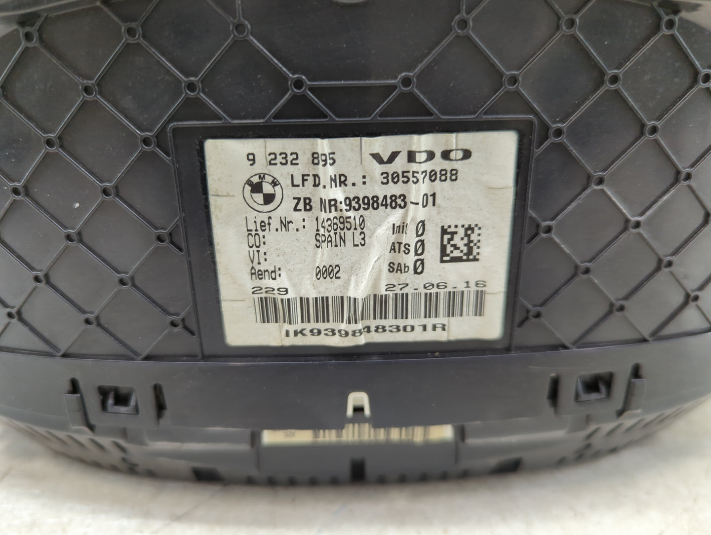 2017-2018 Bmw 330i Instrument Cluster Speedometer Gauges P/N:9232895 9398483-01 Miles:64K Fits OEM Used Auto Parts - Oemused