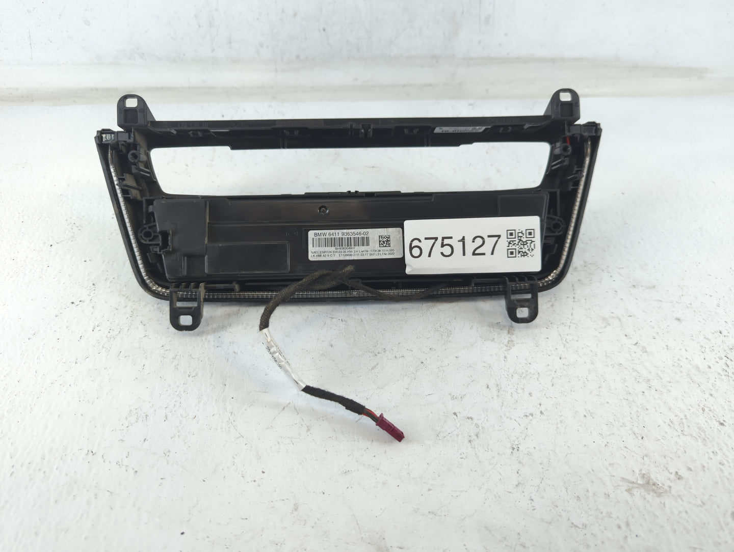 2017-2019 Bmw 330i Climate Control Module Temperature AC/Heater Replacement P/N:6411 9363546-02 Fits OEM Used Auto Parts - O