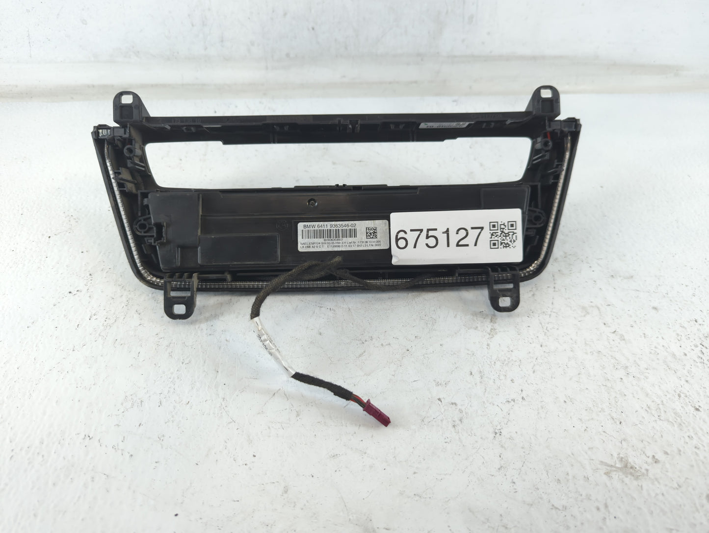 2017-2019 Bmw 330i Climate Control Module Temperature AC/Heater Replacement P/N:6411 9363546-02 Fits OEM Used Auto Parts - O