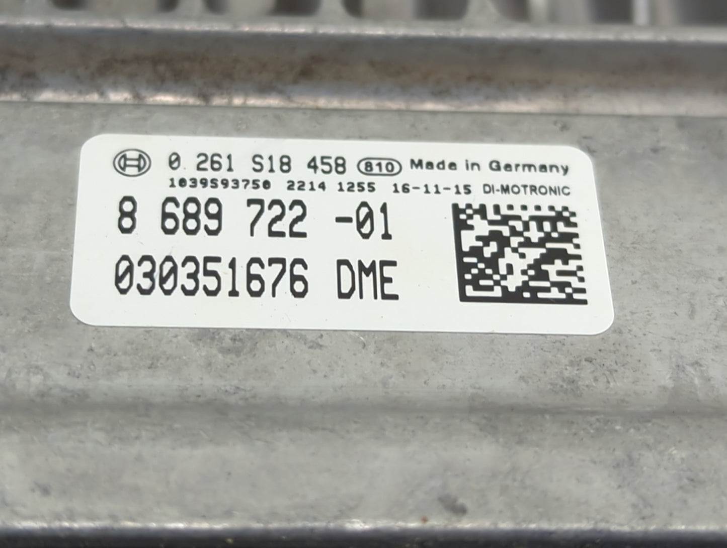 2017-2019 Bmw 430i PCM Engine Control Computer ECU ECM PCU OEM P/N:0261S18458 8689722-01, 030351676 Fits Fits 2017 2018 2019