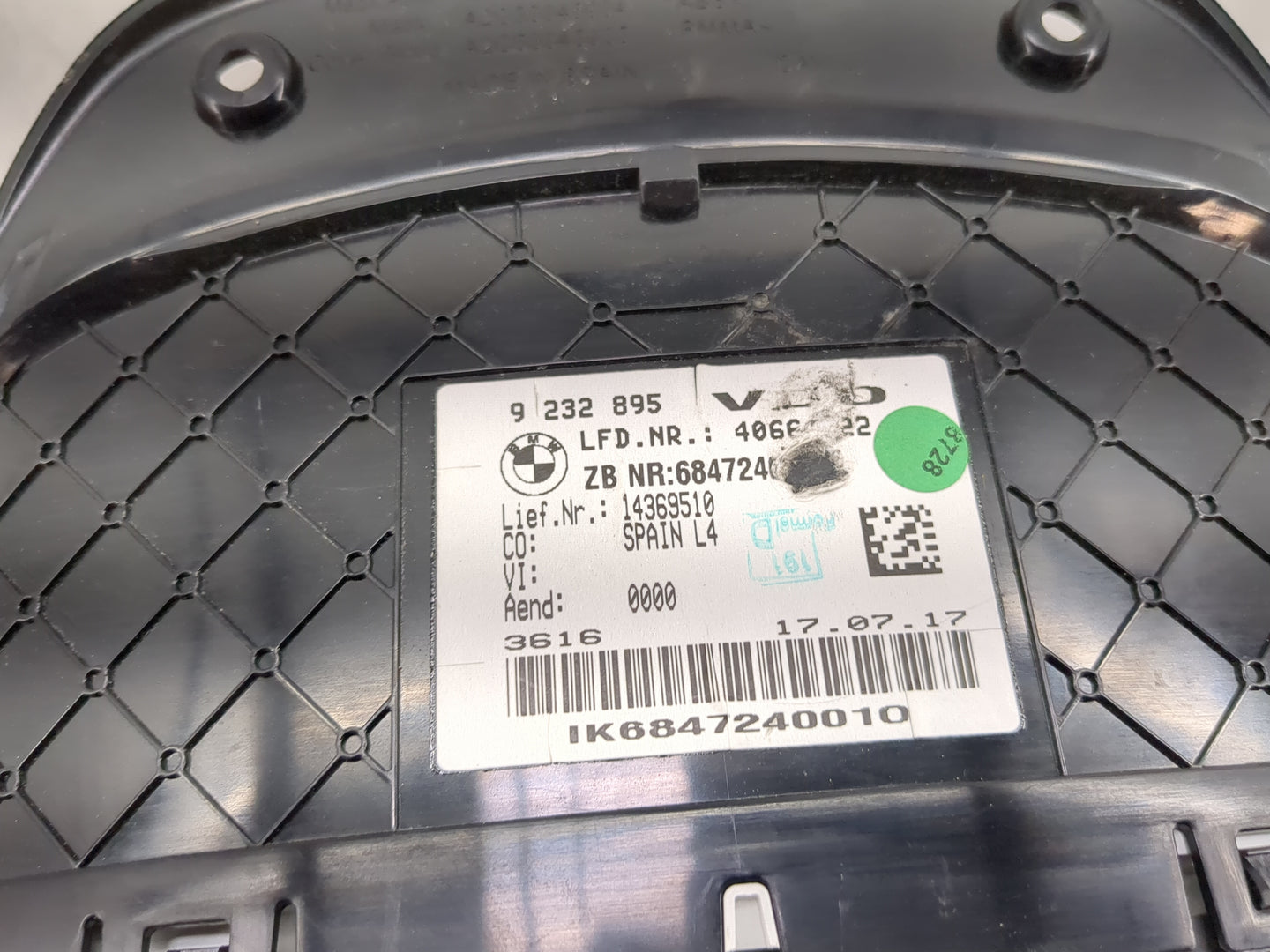 2017-2020 Bmw 430i Instrument Cluster Speedometer Gauges P/N:9232895 6847240, 14369510 Miles:1K Fits Fits 2017 2018 2019 202