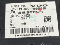 2017 Bmw 440i Instrument Cluster Speedometer Gauges P/N:9232895 6847253-01, 14369510, IK6847253O1Y Miles:9K Fits OEM Used Au