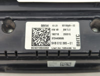 2017-2020 Bmw 540i Climate Control Module Temperature AC/Heater Replacement P/N:5HB 012 385-01 Fits Fits 2017 2018 2019 2020
