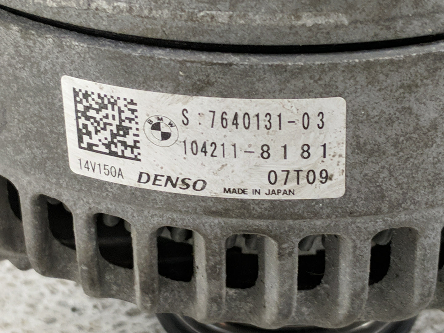 2016-2019 Bmw X1 Alternator Replacement Generator Charging Assembly Engine OEM P/N:7640131-03 104211-8181 Fits OEM Used Auto