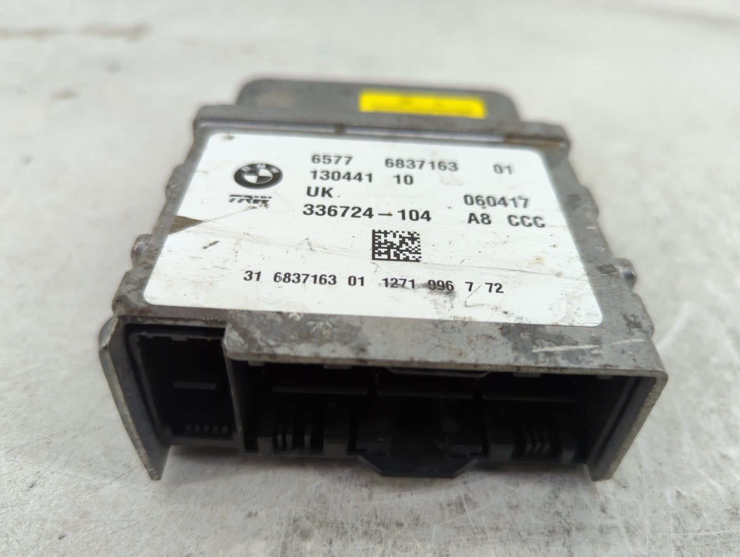 2016-2022 Bmw X1 Safety Restraint Srs Airbag Control Module - Oemusedautoparts1.com