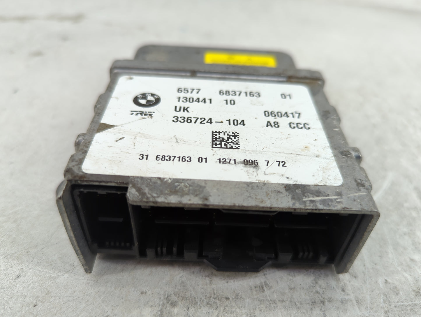 2016-2022 Bmw X1 Safety Restraint Srs Airbag Control Module - Oemusedautoparts1.com
