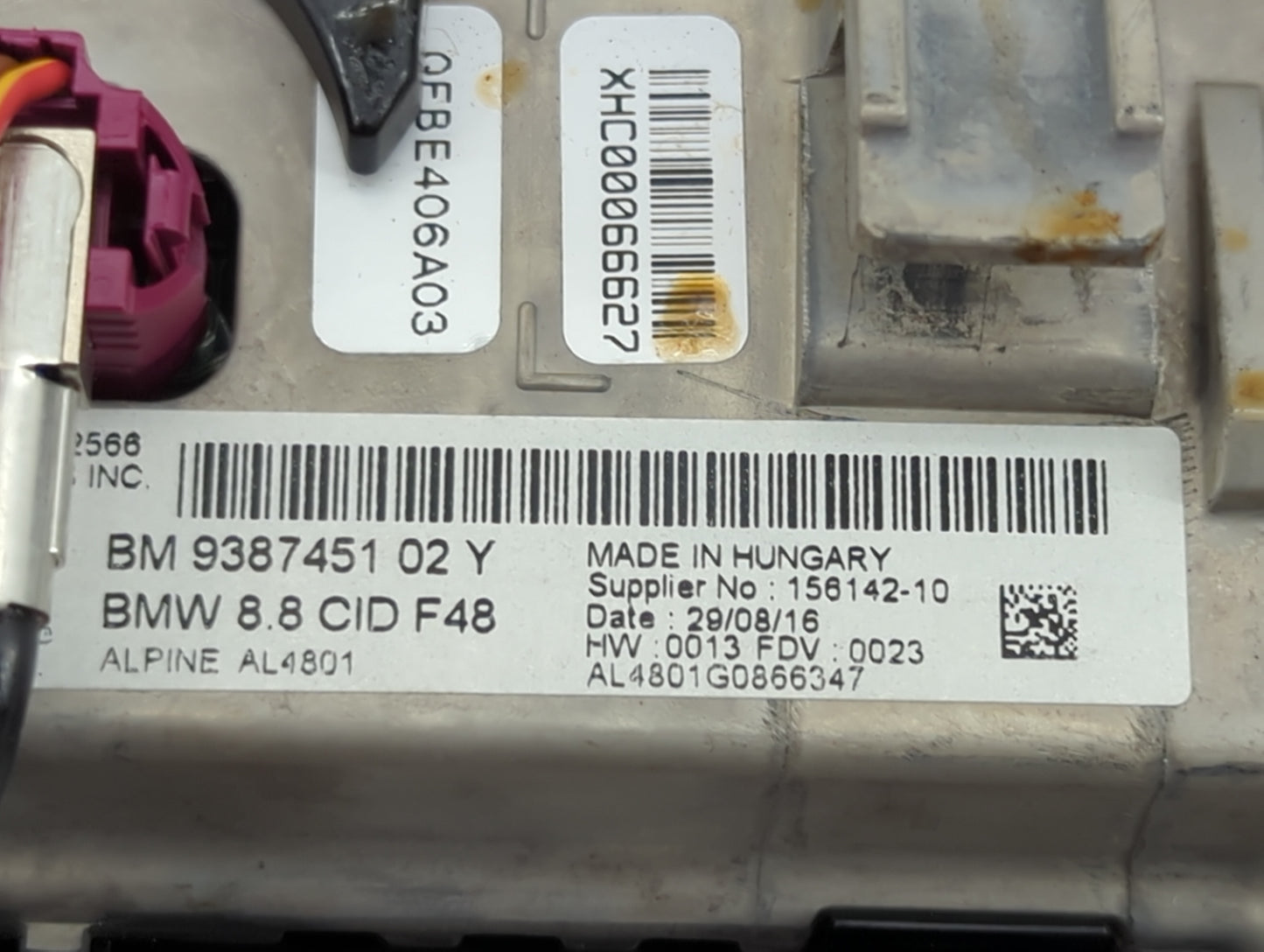 2016-2017 Bmw X1 Information Display Screen - Oemusedautoparts1.com