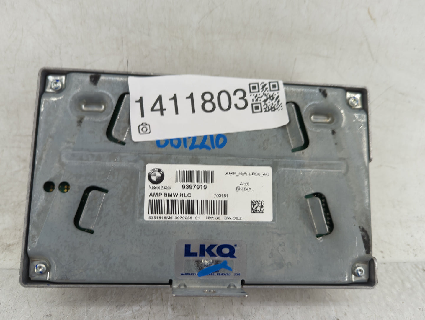 2015-2017 Bmw X3 Radio AM FM Cd Player Receiver Replacement P/N:9397919 Fits Fits 2015 2016 2017 OEM Used Auto Parts - Oemus
