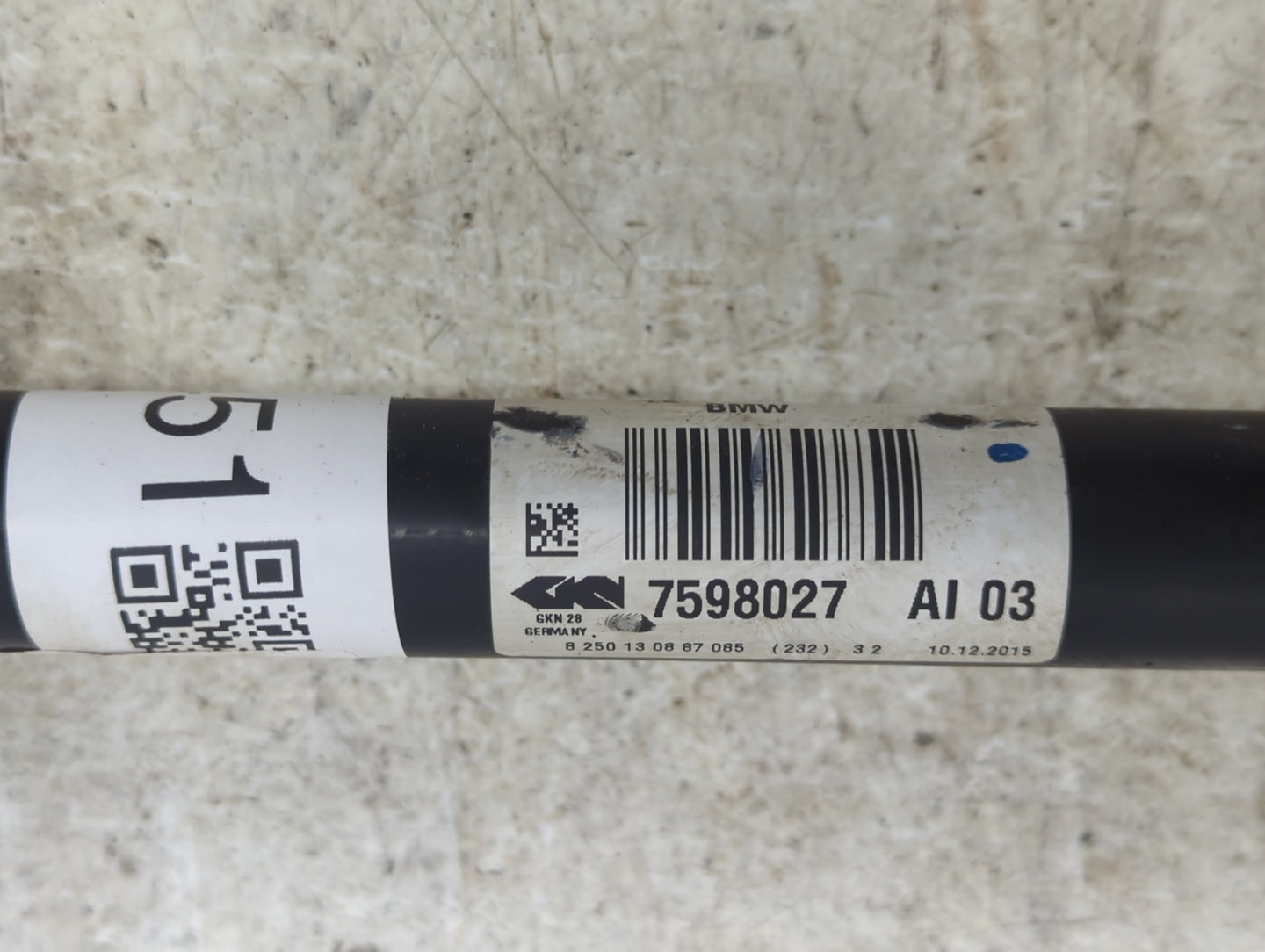2011-2017 Bmw X3 Axle Shaft Front Passenger Cv C/v - Oemusedautoparts1.com