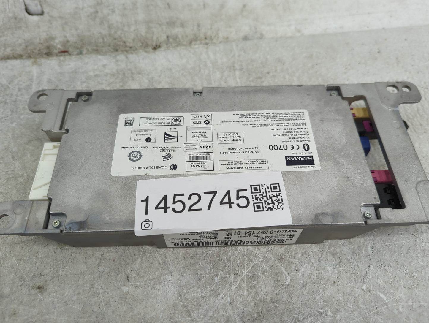 2011-2016 Bmw X3 Telematics Control Module 1452745 - Oemusedautoparts1.com