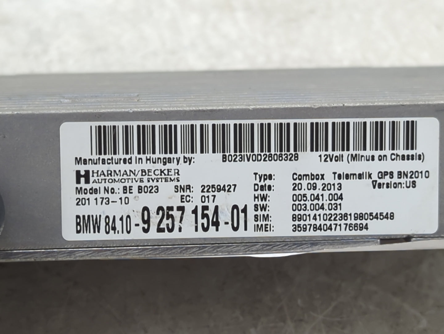 2011-2016 Bmw X3 Telematics Control Module 1452745 - Oemusedautoparts1.com