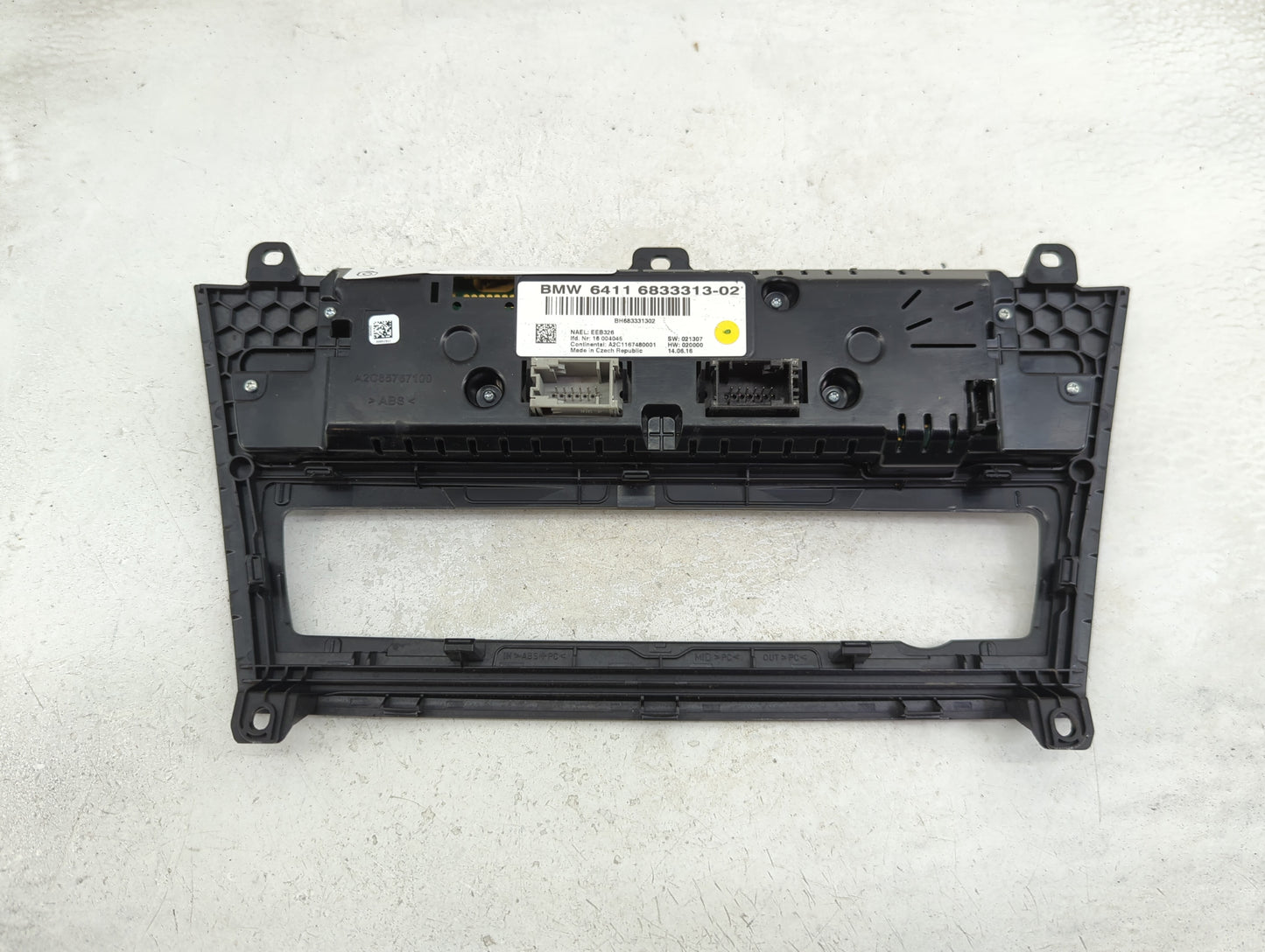 2015-2017 Bmw X3 Climate Control Module Temperature AC/Heater Replacement P/N:6833313-02 Fits Fits 2015 2016 2017 2018 OEM U