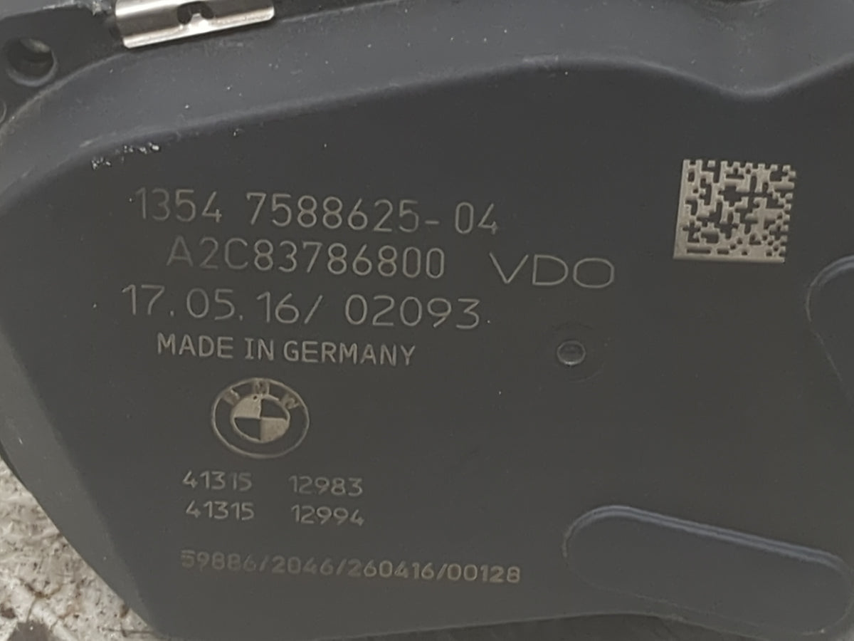 2013-2017 Bmw X3 Throttle Body P/N:13547588625-04 A2C83786800 Fits Fits 2012 2013 2014 2015 2016 2017 2018 OEM Used Auto Par