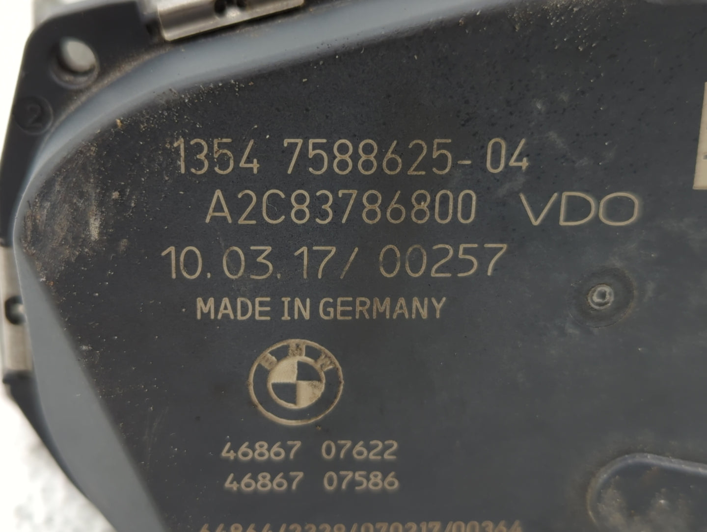 2013-2017 Bmw X3 Throttle Body P/N:1354 7588625-04 1354 7588625-03, 1354 7588625 Fits Fits 2012 2013 2014 2015 2016 2017 201