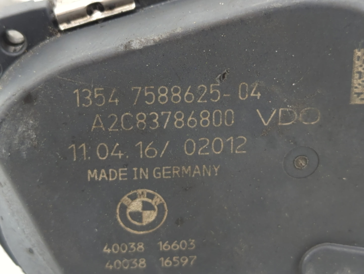 2013-2017 Bmw X3 Throttle Body P/N:1354 7588625-04 1354 7588625-03 Fits Fits 2012 2013 2014 2015 2016 2017 2018 OEM Used Aut