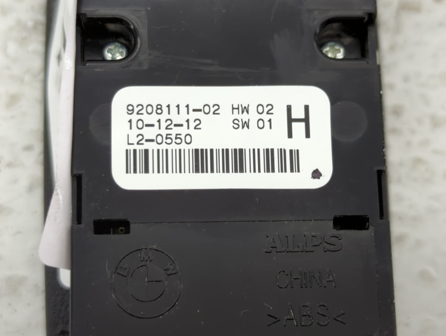 2012-2017 Bmw X3 Master Power Window Switch Replacement Driver Side Left P/N:9208111-02 9362107-01 Fits OEM Used Auto Parts 