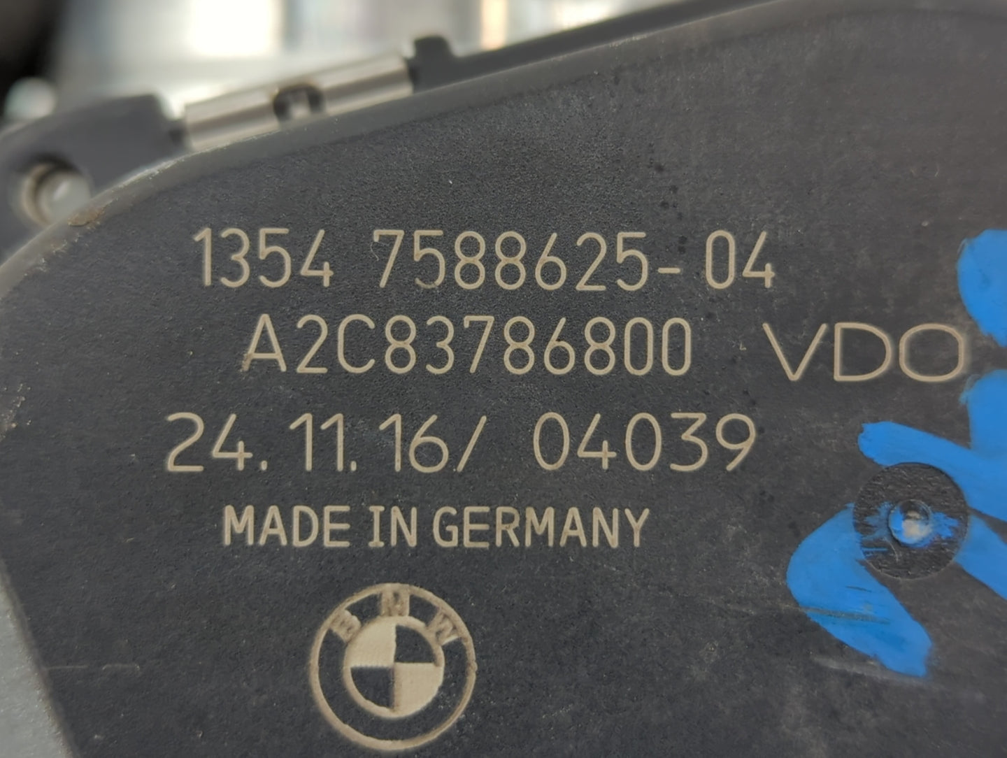 2013-2017 Bmw X3 Throttle Body P/N:1354 7588625-04 Fits Fits 2012 2013 2014 2015 2016 2017 2018 OEM Used Auto Parts - Oemuse