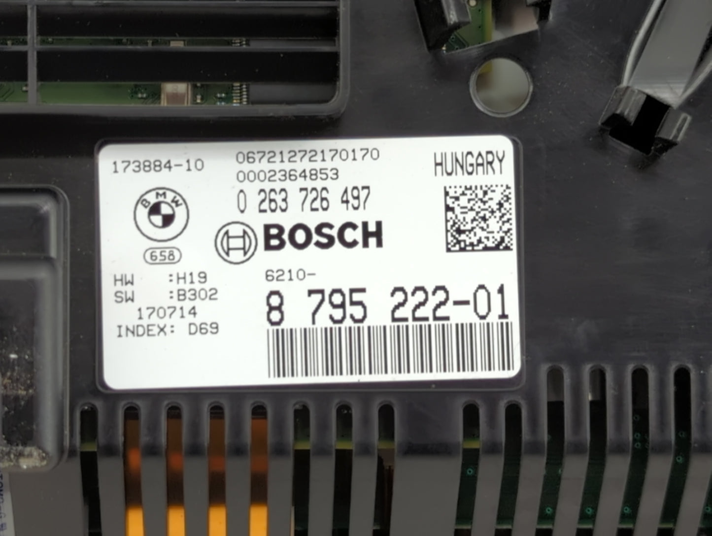 2017 Bmw X4 Instrument Cluster Speedometer Gauges P/N:0263726497 879522201, 173884-10 Miles:2K Fits OEM Used Auto Parts - Oe