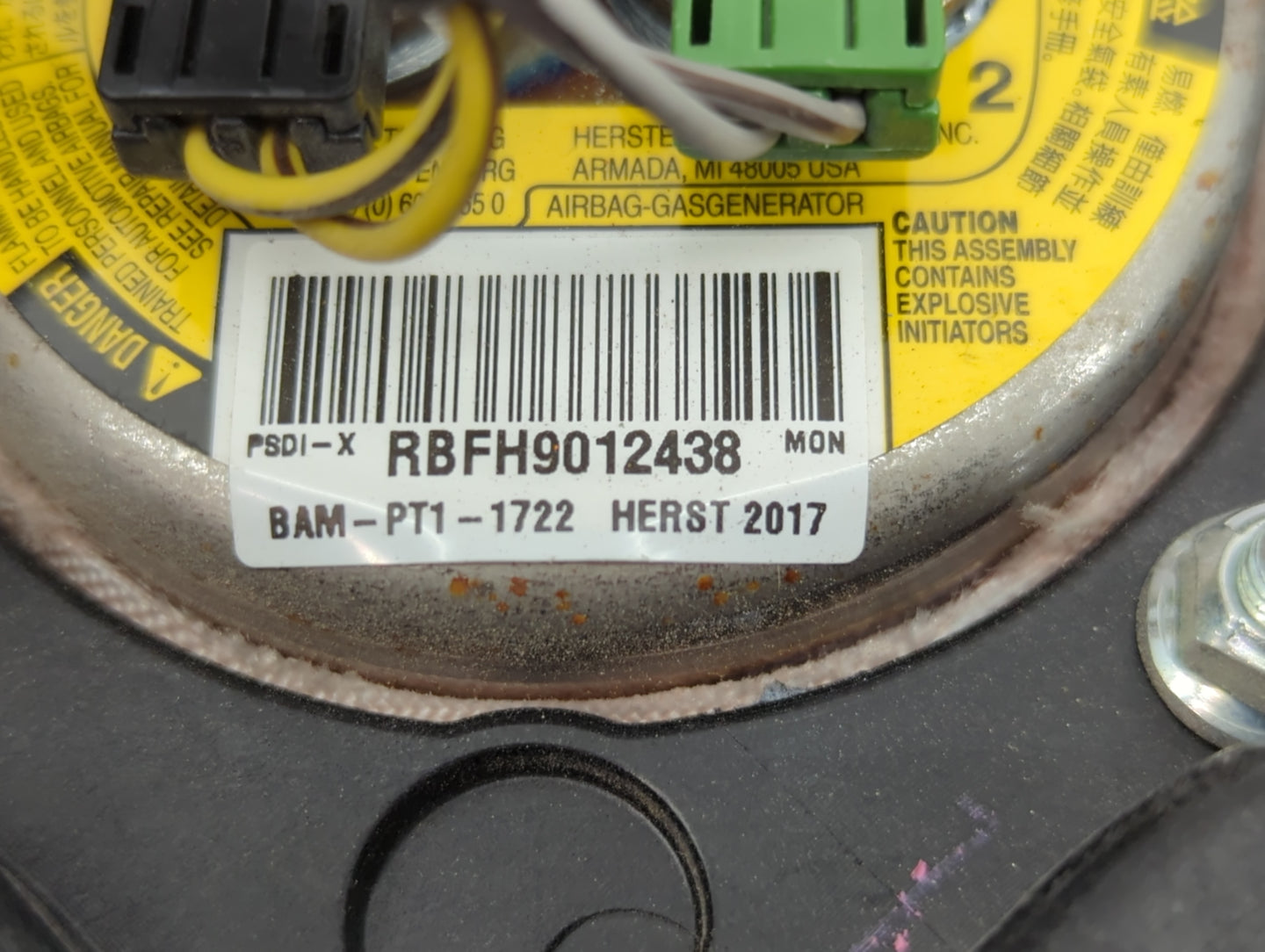 2014-2018 Bmw X5 Air Bag Driver Left Steering Wheel Mounted P/N:BAM-PT1-1722 Fits Fits 2013 2014 2015 2016 2017 2018 OEM Use