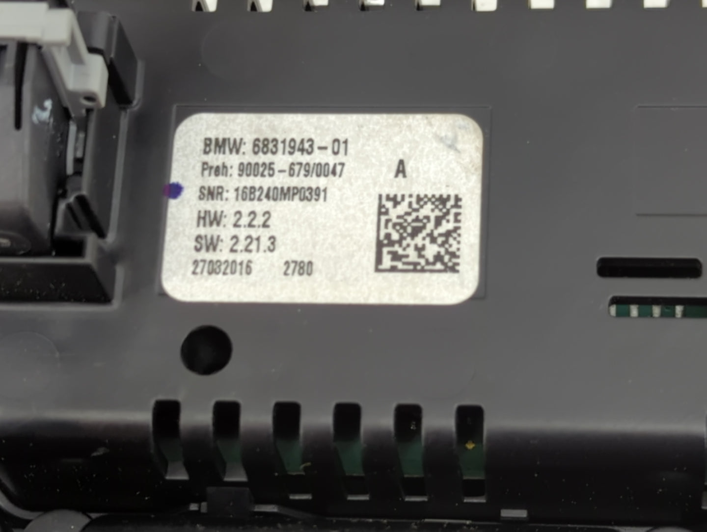 2014-2018 Bmw X5 Climate Control Module Temperature AC/Heater Replacement P/N:6831943-01 Fits Fits 2014 2015 2016 2017 2018 
