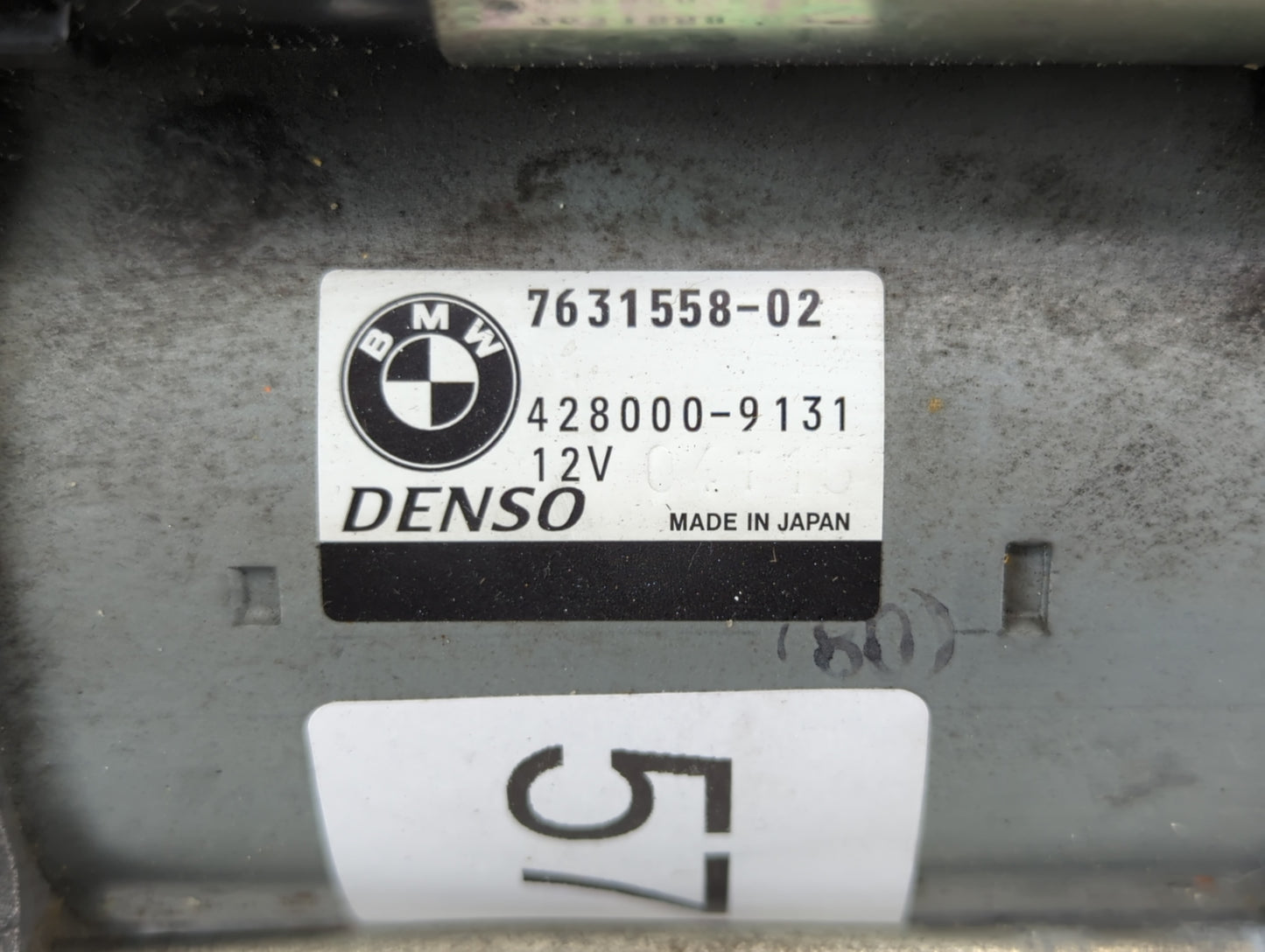 2014-2018 Bmw X5 Car Starter Motor Solenoid OEM P/N:428000-9131 7631558-02 Fits OEM Used Auto Parts - Oemusedautoparts1.com