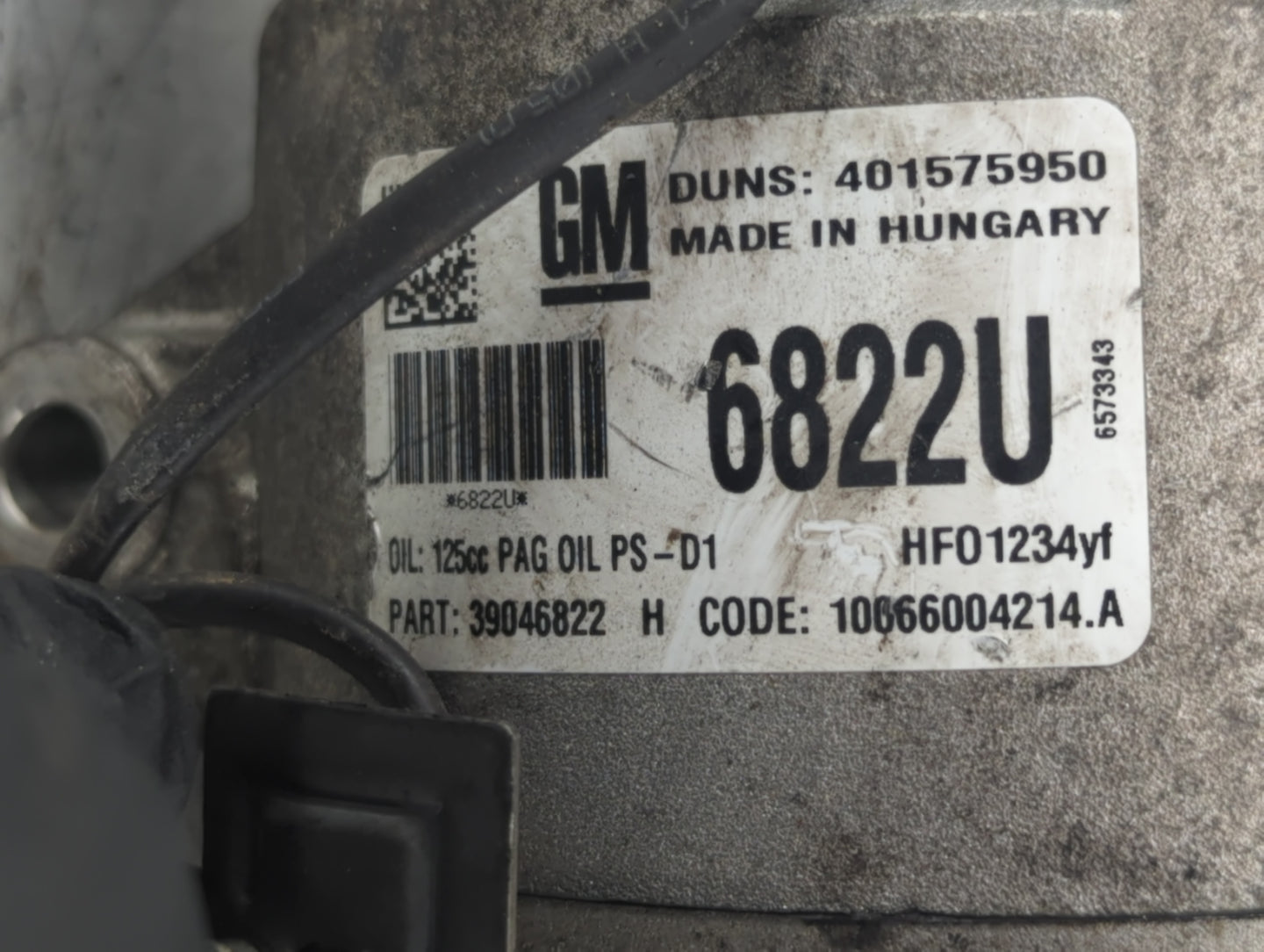 2017-2019 Buick Cascada Air Conditioning A/c Ac Compressor Oem - Oemusedautoparts1.com