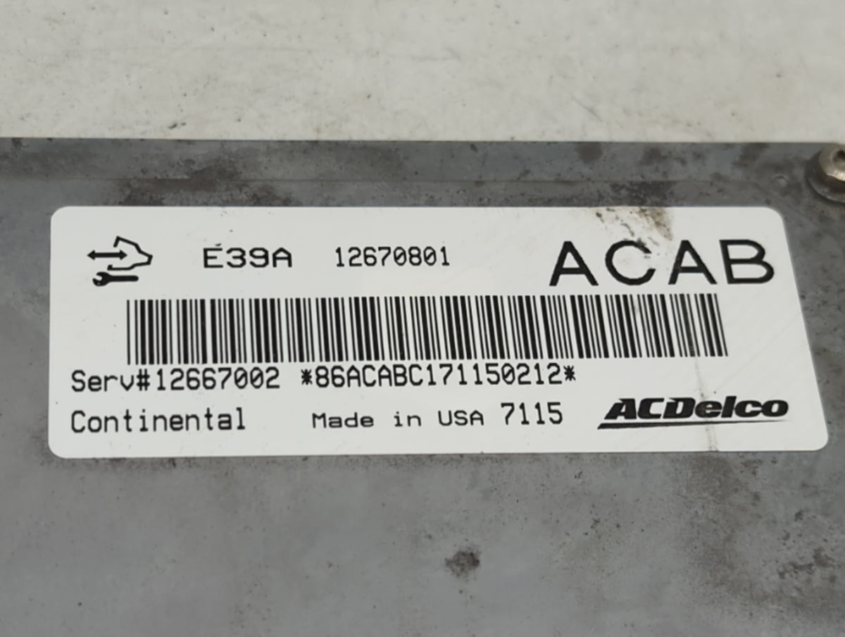 2017 Buick Enclave PCM Engine Control Computer ECU ECM PCU OEM P/N:12670801 12667002 Fits Fits 2018 2019 2020 OEM Used Auto 