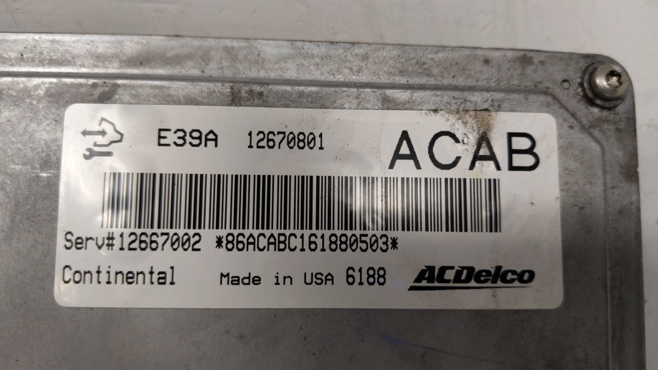 2017 Buick Enclave PCM Engine Control Computer ECU ECM PCU OEM P/N:12667189 Fits Fits 2018 2019 OEM Used Auto Parts - Oemuse