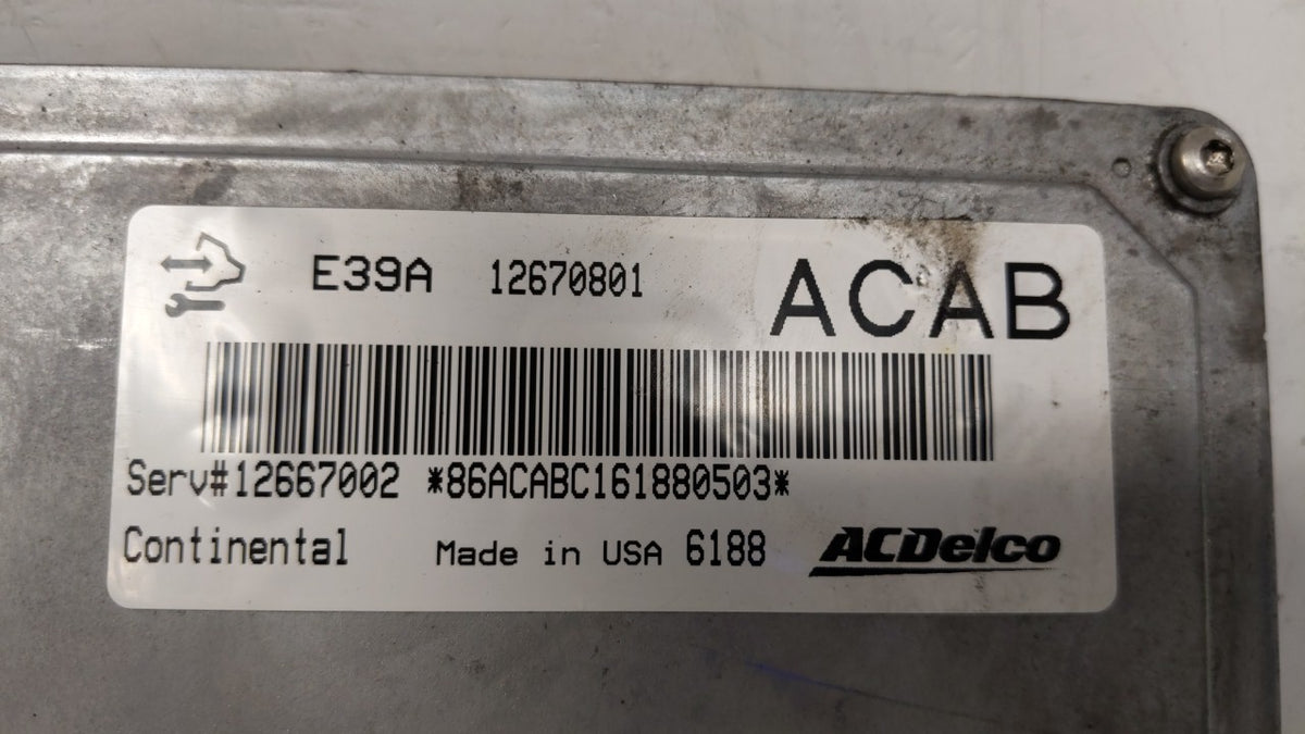 2017 Buick Enclave PCM Engine Control Computer ECU ECM PCU OEM P/N:12667189 Fits 2018 2019 2020 OEM Used Auto Parts - Oemuse
