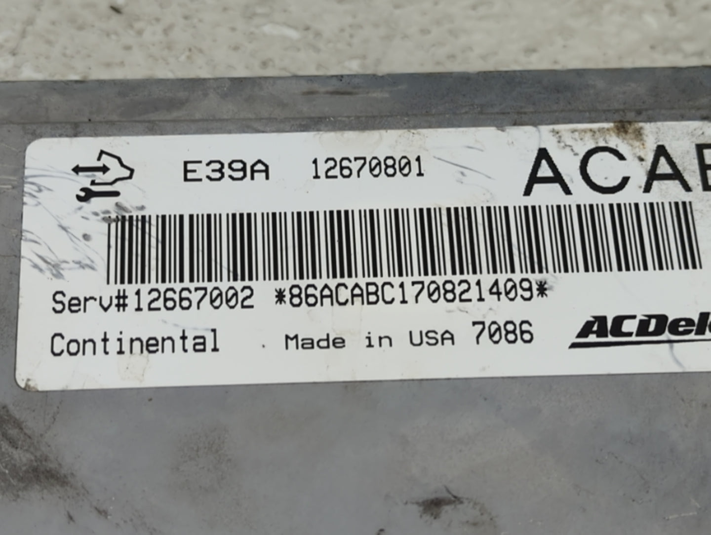 2017 Buick Enclave PCM Engine Control Computer ECU ECM PCU OEM P/N:12670801 Fits Fits 2018 2019 2020 OEM Used Auto Parts - O