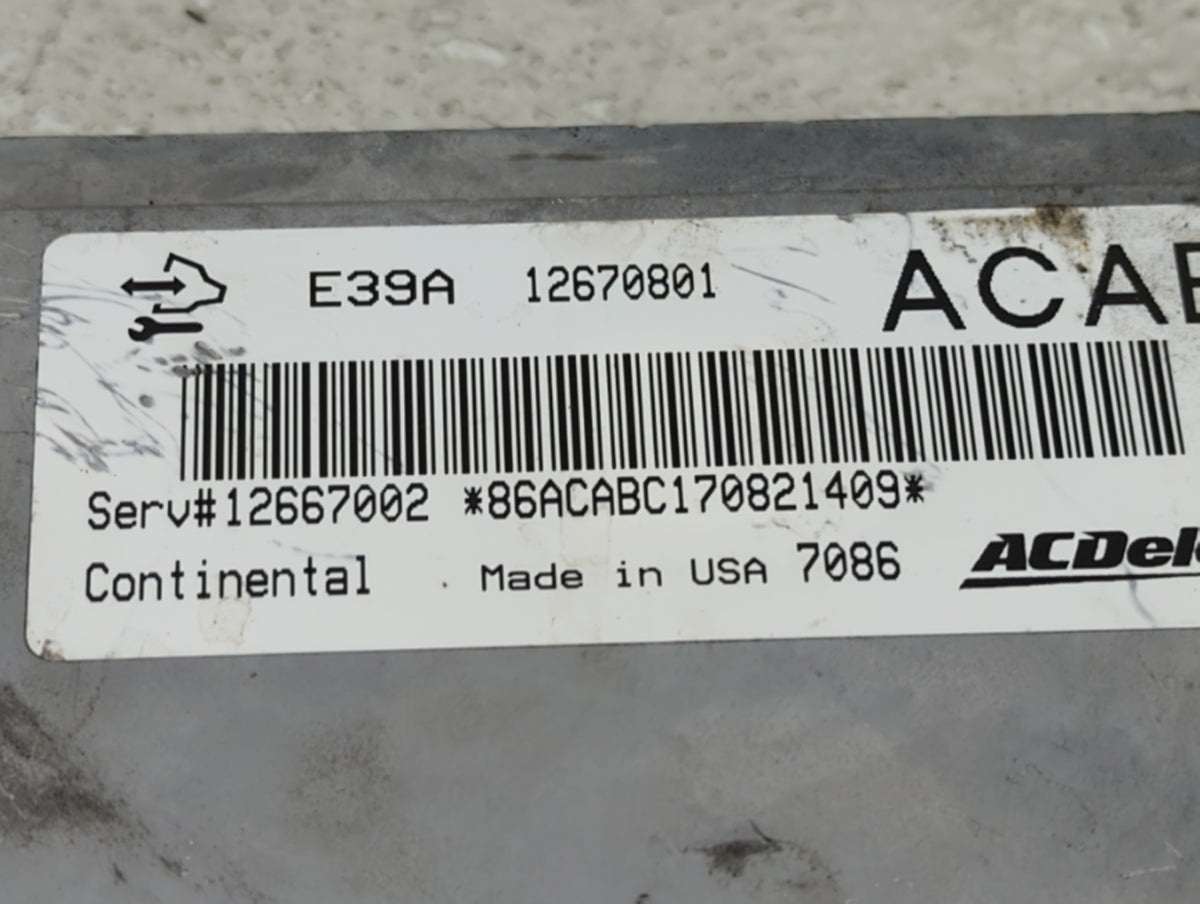 2017 Buick Enclave PCM Engine Control Computer ECU ECM PCU OEM P/N:12670801 Fits 2018 2019 2020 OEM Used Auto Parts - Oemuse