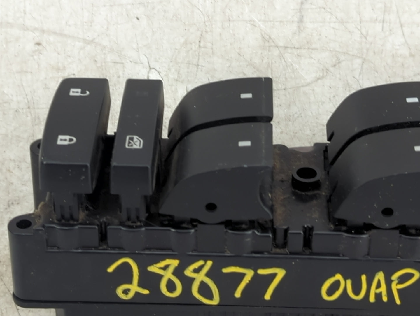 2010-2017 Buick Enclave Master Power Window Switch Replacement Driver Side Left P/N:20958436AA Fits OEM Used Auto Parts - Oe