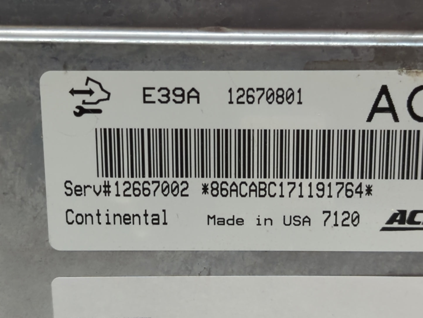 2017 Buick Enclave PCM Engine Control Computer ECU ECM PCU OEM P/N:12670801 Fits Fits 2018 2019 2020 OEM Used Auto Parts - O