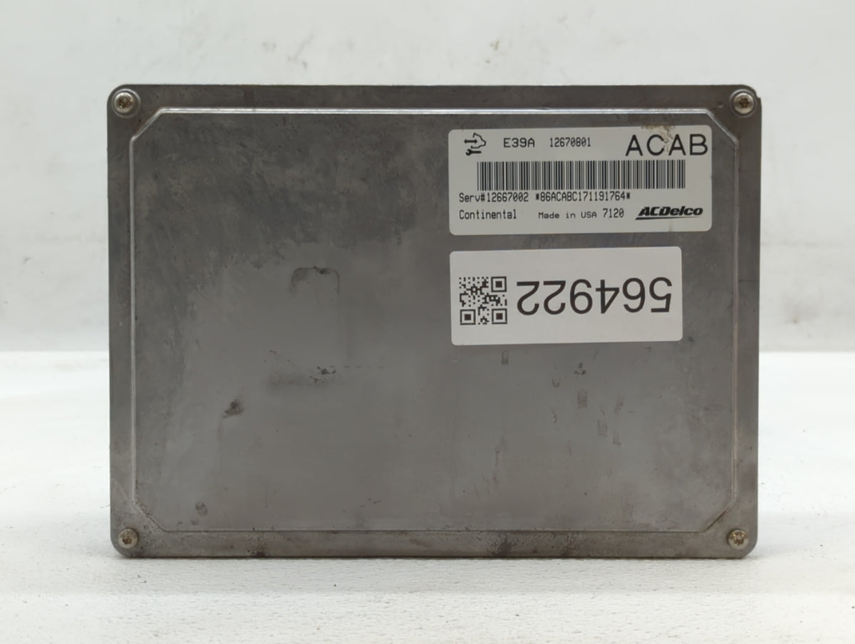 2017 Buick Enclave PCM Engine Control Computer ECU ECM PCU OEM P/N:12670801 Fits 2018 2019 2020 OEM Used Auto Parts - Oemuse