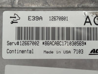 2017 Buick Enclave PCM Engine Control Computer ECU ECM PCU OEM P/N:12670001 Fits Fits 2018 2019 2020 OEM Used Auto Parts - O