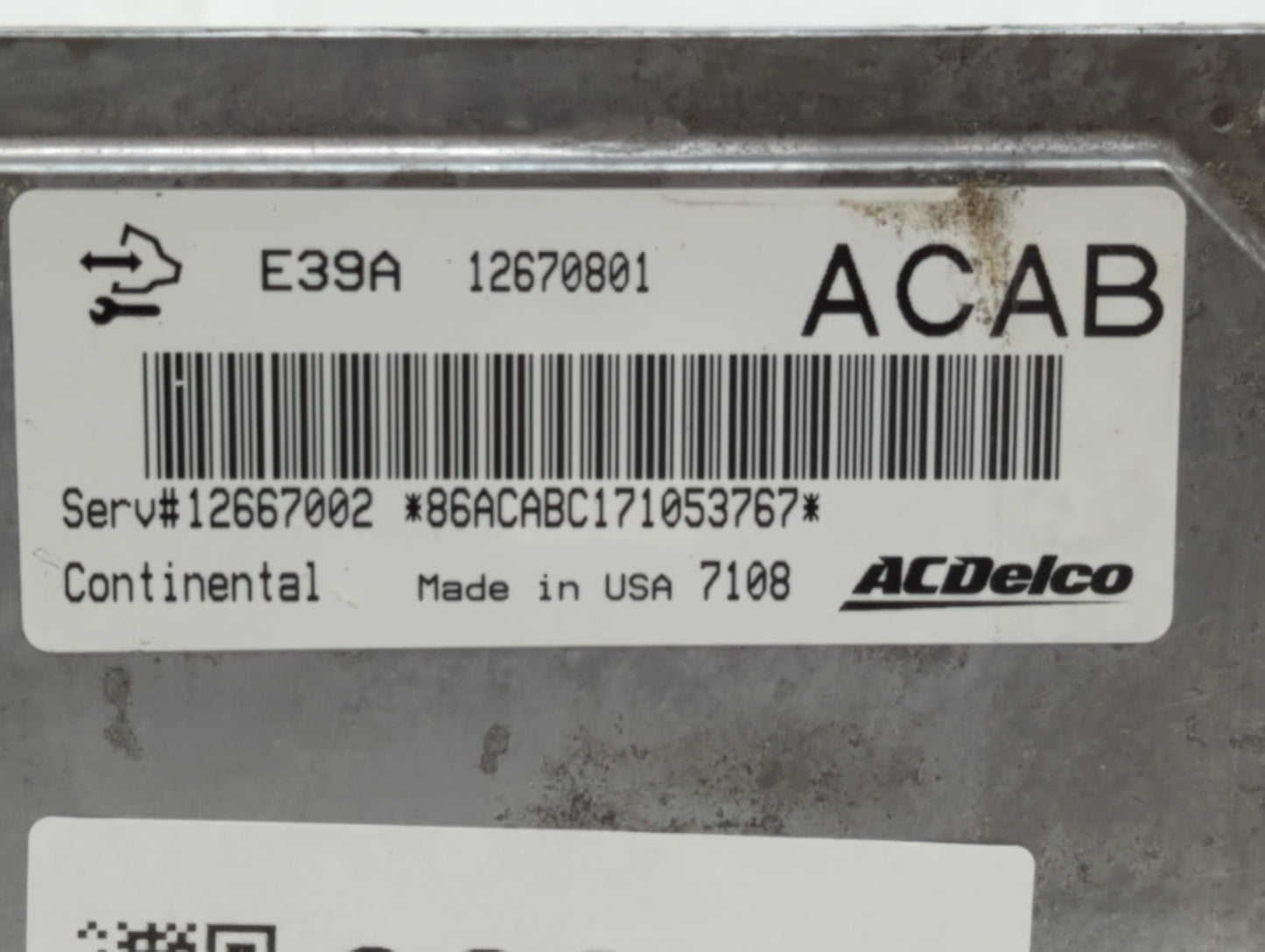2017 Buick Enclave PCM Engine Control Computer ECU ECM PCU OEM P/N:12670801 Fits Fits 2018 2019 2020 OEM Used Auto Parts - O
