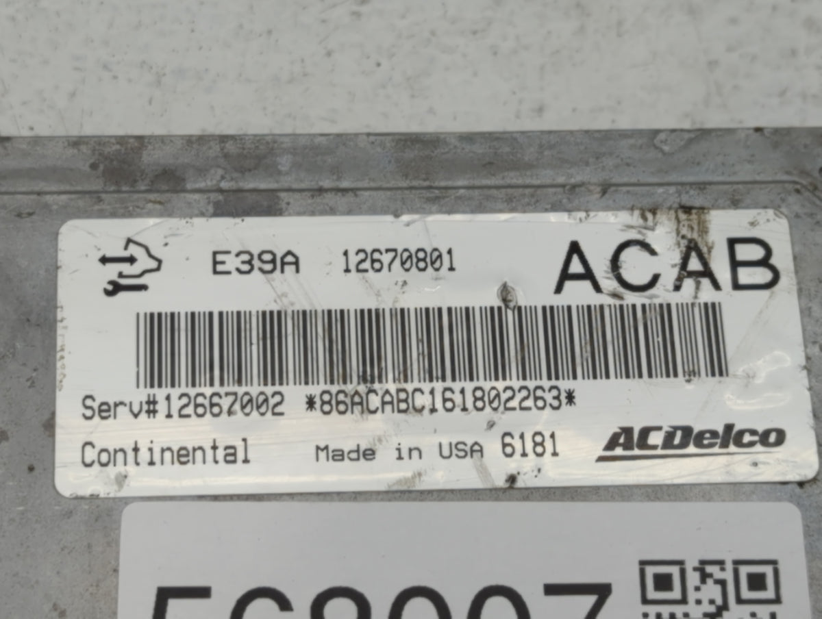 2017 Buick Enclave PCM Engine Control Computer ECU ECM PCU OEM P/N:12670801 Fits 2018 2019 2020 OEM Used Auto Parts - Oemuse