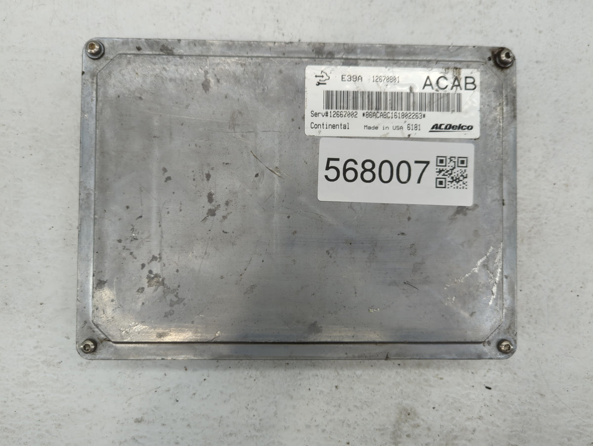 2017 Buick Enclave PCM Engine Control Computer ECU ECM PCU OEM P/N:12670801 Fits 2018 2019 2020 OEM Used Auto Parts - Oemuse