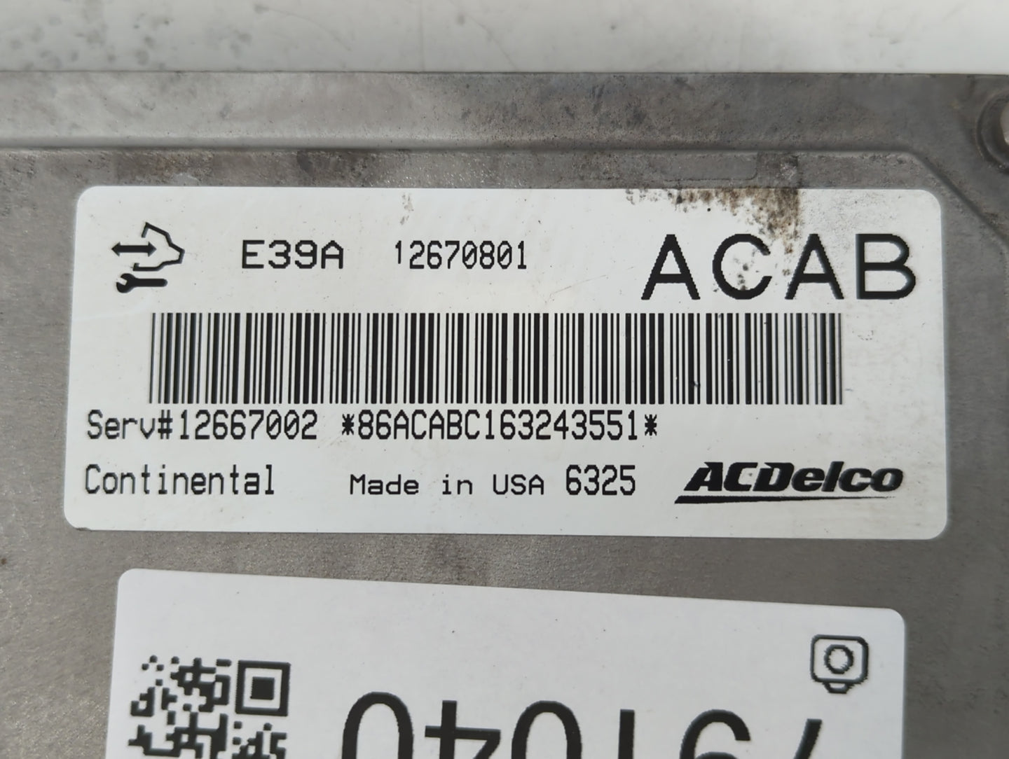 2017 Buick Enclave PCM Engine Control Computer ECU ECM PCU OEM P/N:12667002 12670801 Fits Fits 2018 2019 2020 OEM Used Auto 