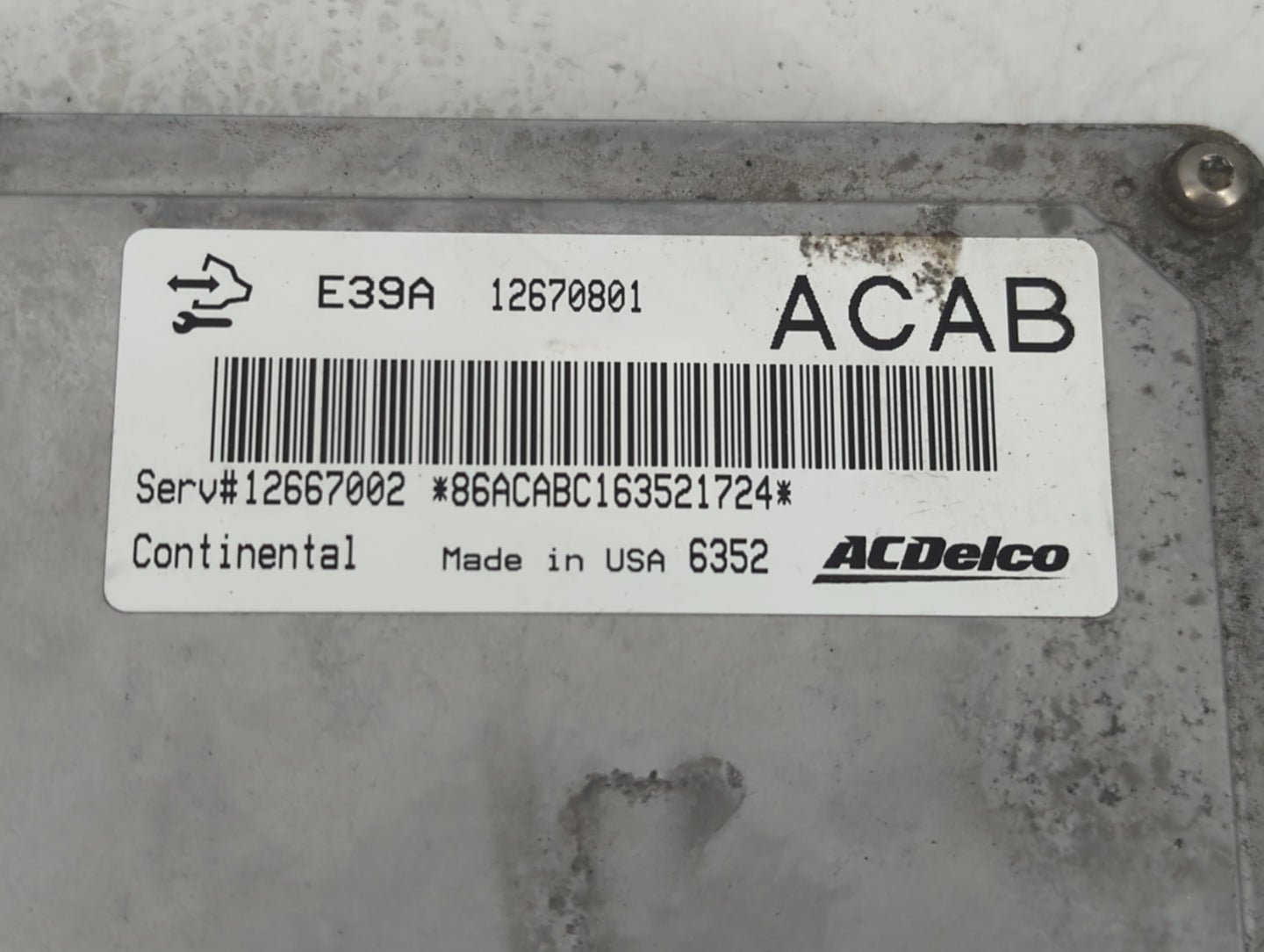 2017 Buick Enclave PCM Engine Control Computer ECU ECM PCU OEM P/N:12670801 Fits Fits 2018 2019 2020 OEM Used Auto Parts - O