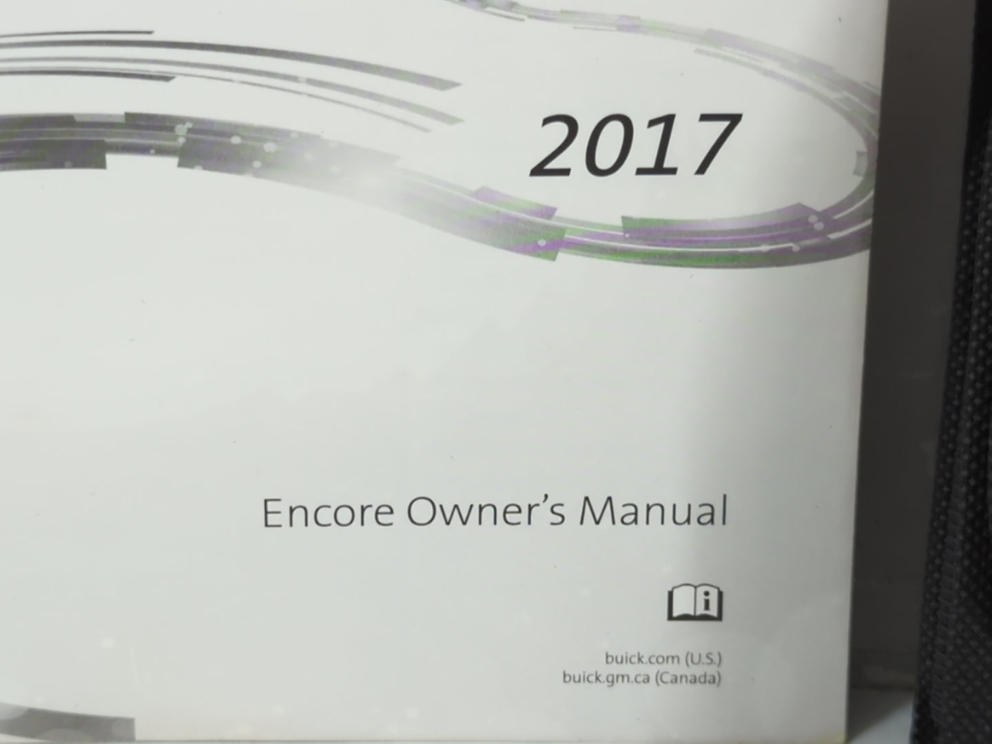 2017 Buick Encore Owners Manual Book Guide P/N:23389481 OEM Used Auto Parts - Oemusedautoparts1.com