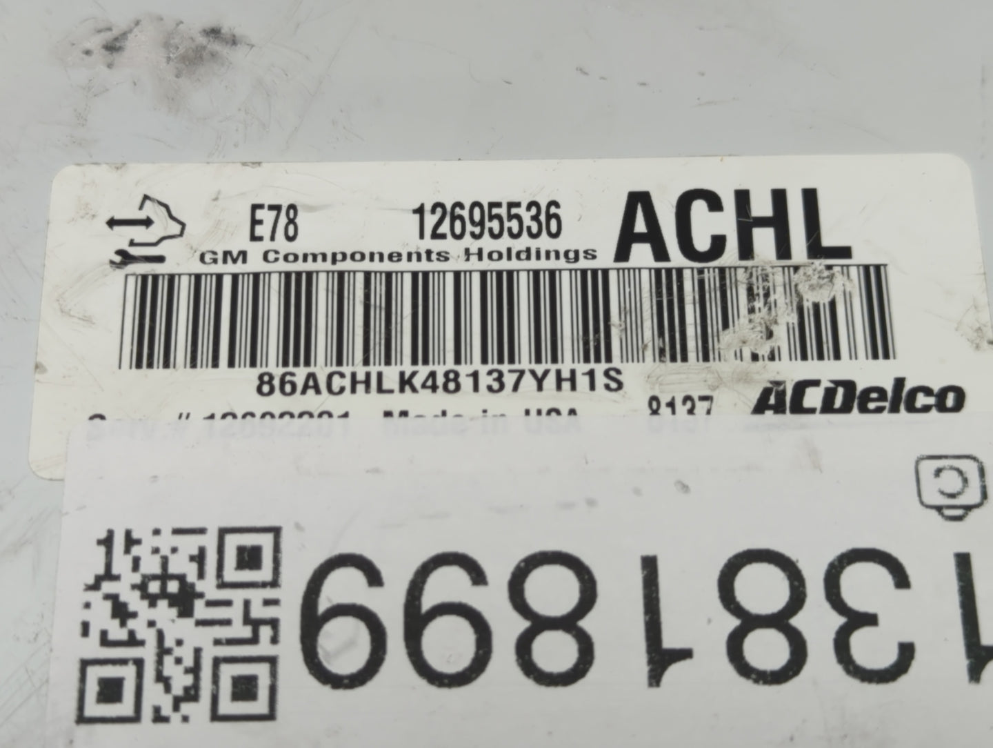2017-2021 Buick Encore PCM Engine Control Computer ECU ECM PCU OEM P/N:12695536 Fits Fits 2017 2018 2019 2020 2021 OEM Used 