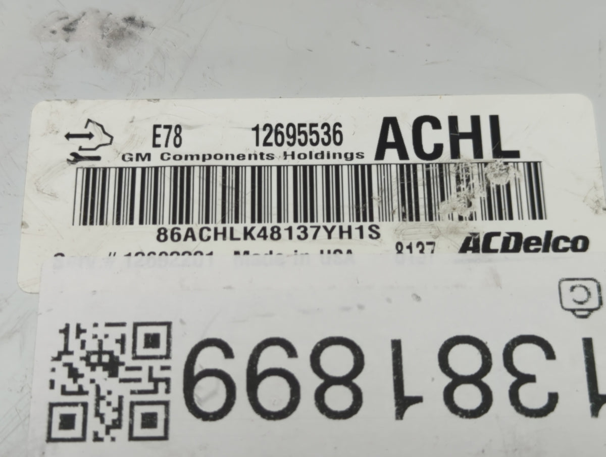 2017-2021 Buick Encore PCM Engine Control Computer ECU ECM PCU OEM P/N:12695536 Fits 2017 2018 2019 2020 2021 OEM Used Auto 