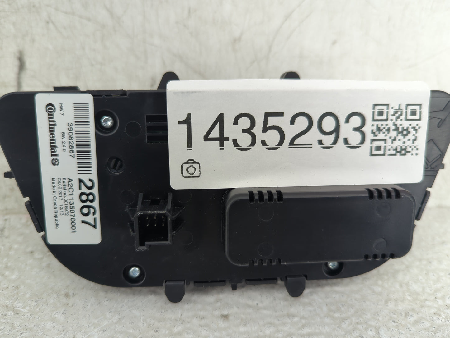 2017-2020 Buick Encore Climate Control Module Temperature AC/Heater Replacement P/N:39082867 A2C11350700001 Fits OEM Used Au