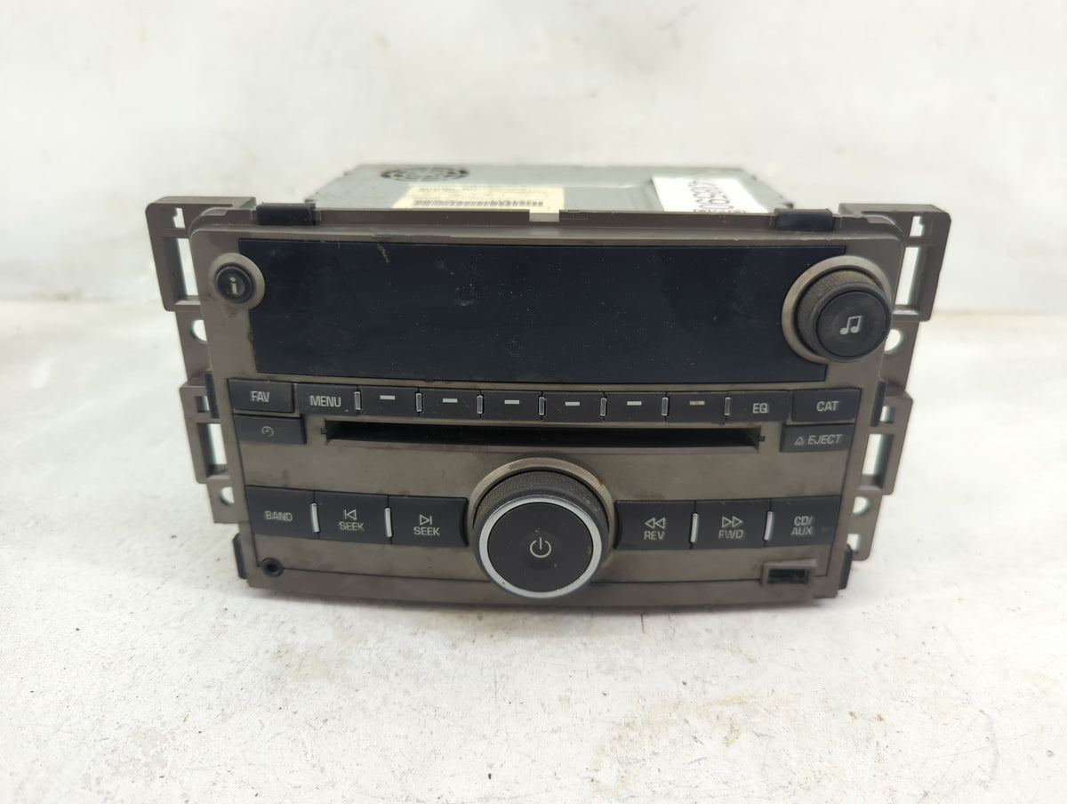 2017 Buick Encore Radio AM FM Cd Player Receiver Replacement P/N:42498391 OEM Used Auto Parts - Oemusedautoparts1.com